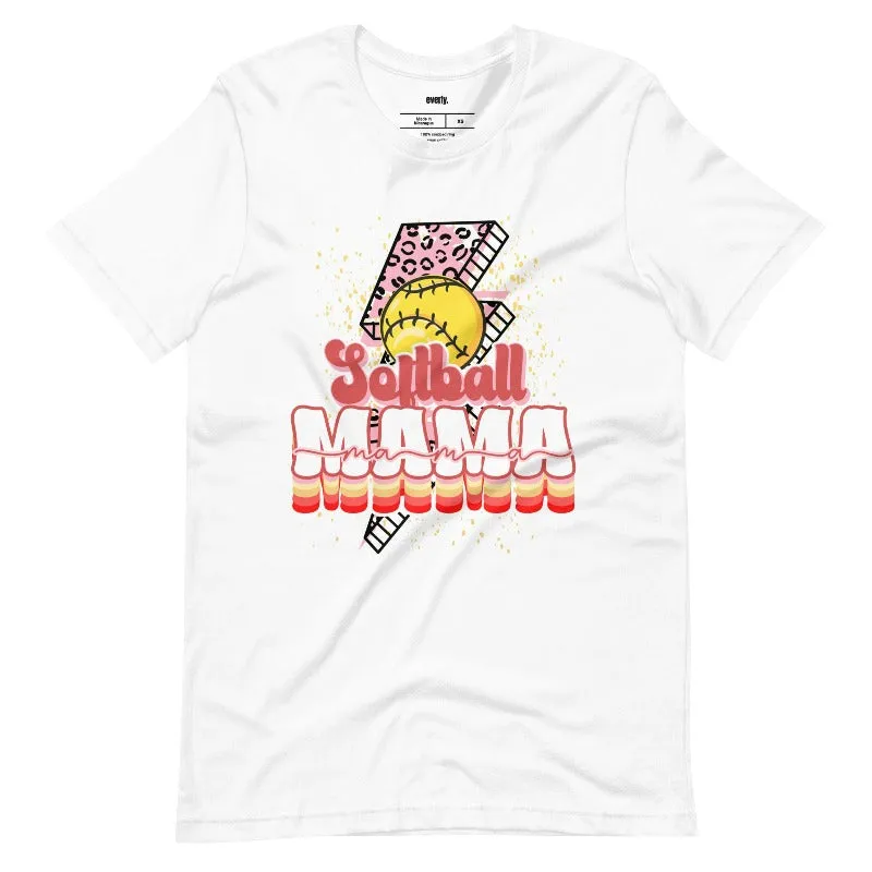 Softball Mama Lighting Bolt Graphic Tee