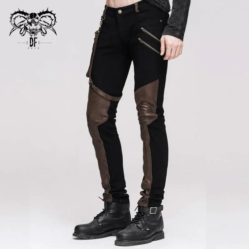'Solarium' Steampunk Pants with Thigh Strap