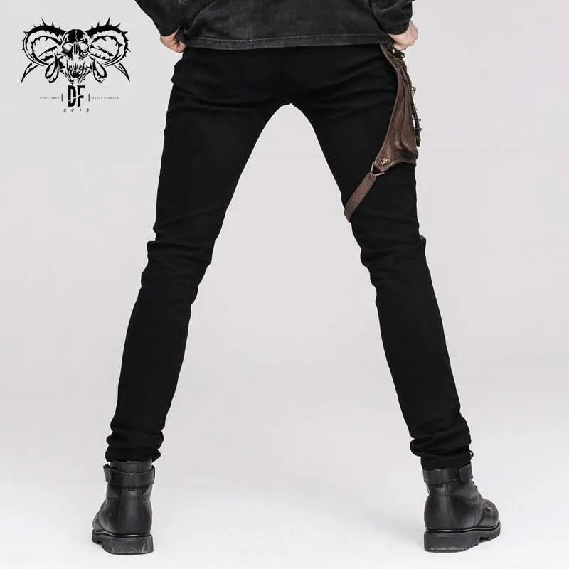 'Solarium' Steampunk Pants with Thigh Strap