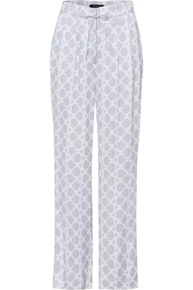 SS25 Tuzzi Grey Geometric Trouser