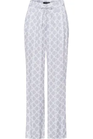 SS25 Tuzzi Grey Geometric Trouser
