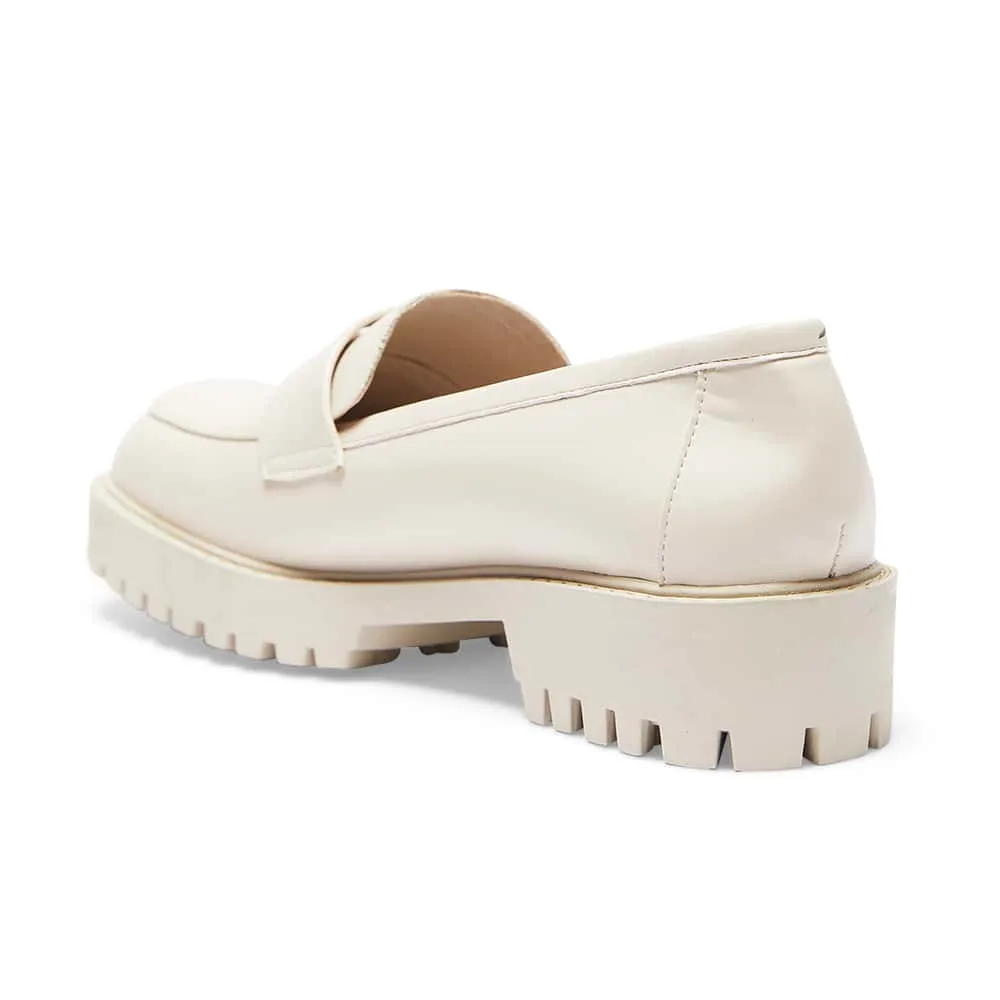 System Loafer in Bone Smooth