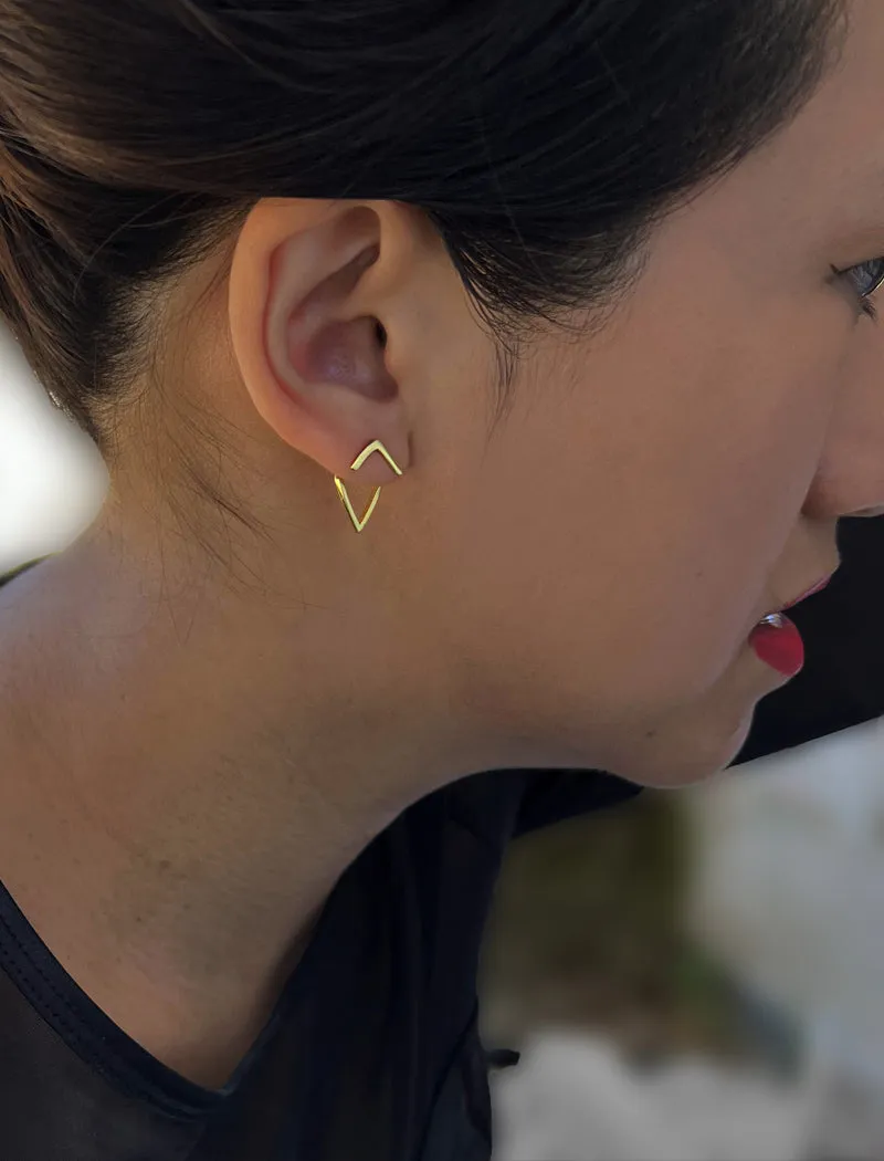 TRILL 2-Way Stud Earring Jackets | 18K Gold Over Sterling Silver