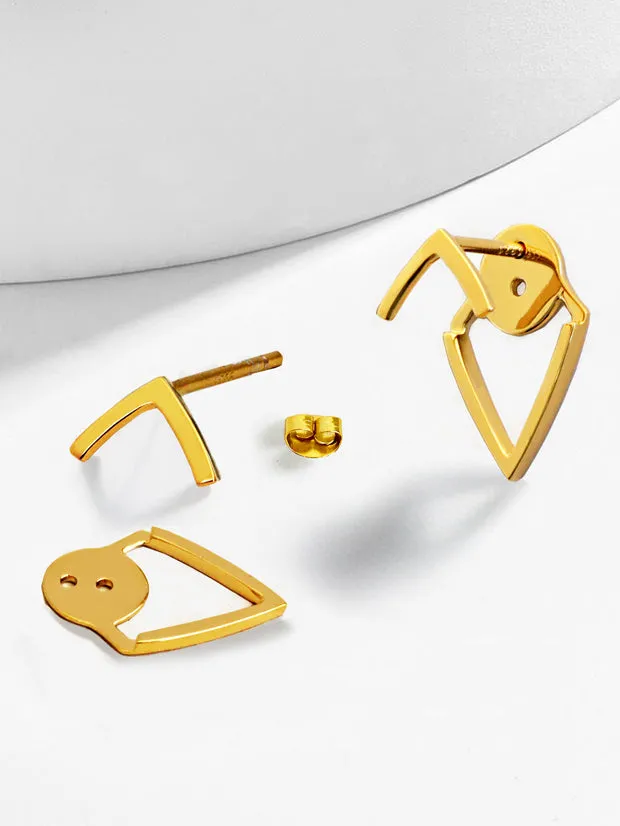 TRILL 2-Way Stud Earring Jackets | 18K Gold Over Sterling Silver