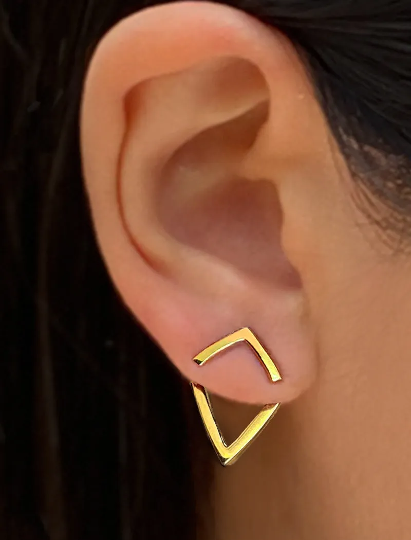 TRILL 2-Way Stud Earring Jackets | 18K Gold Over Sterling Silver