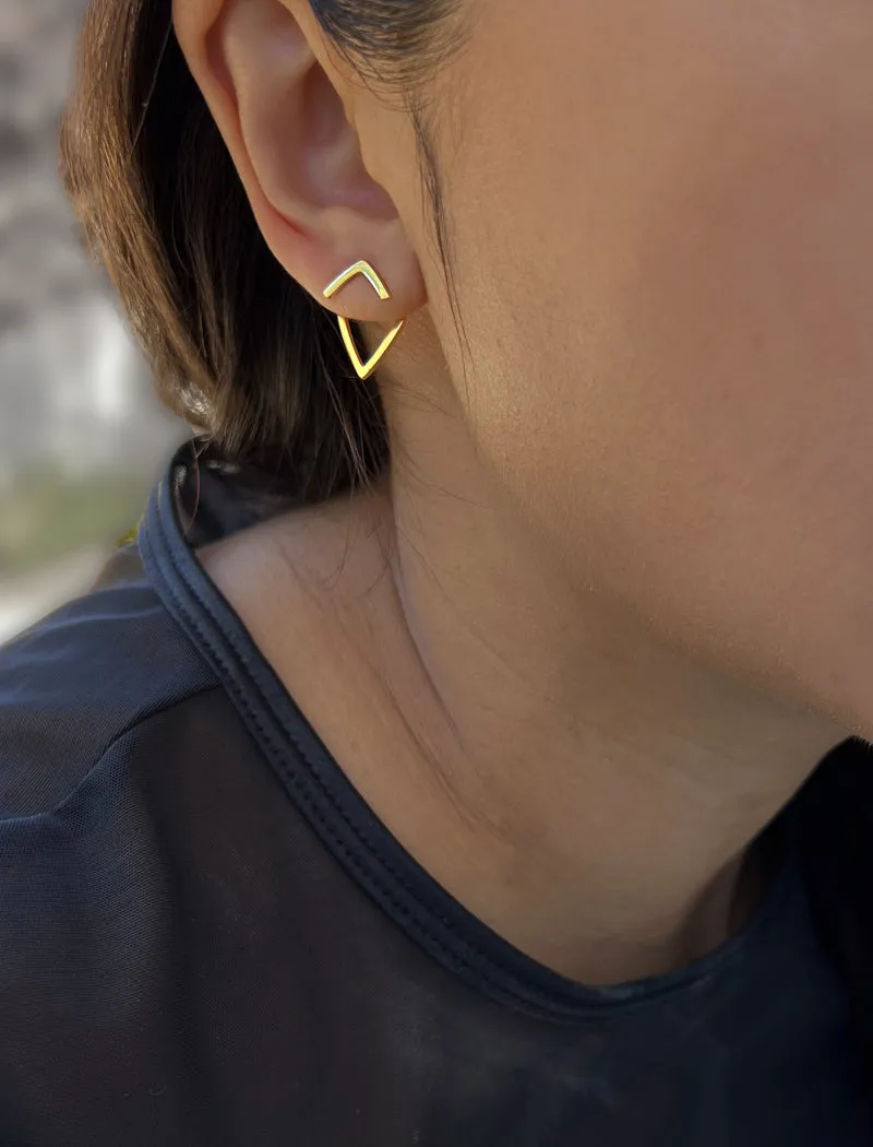 TRILL 2-Way Stud Earring Jackets | 18K Gold Over Sterling Silver