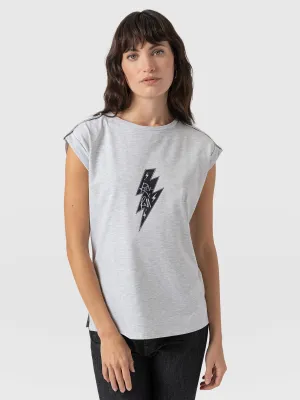Turn Up Tee - Grey Rock N Roll
