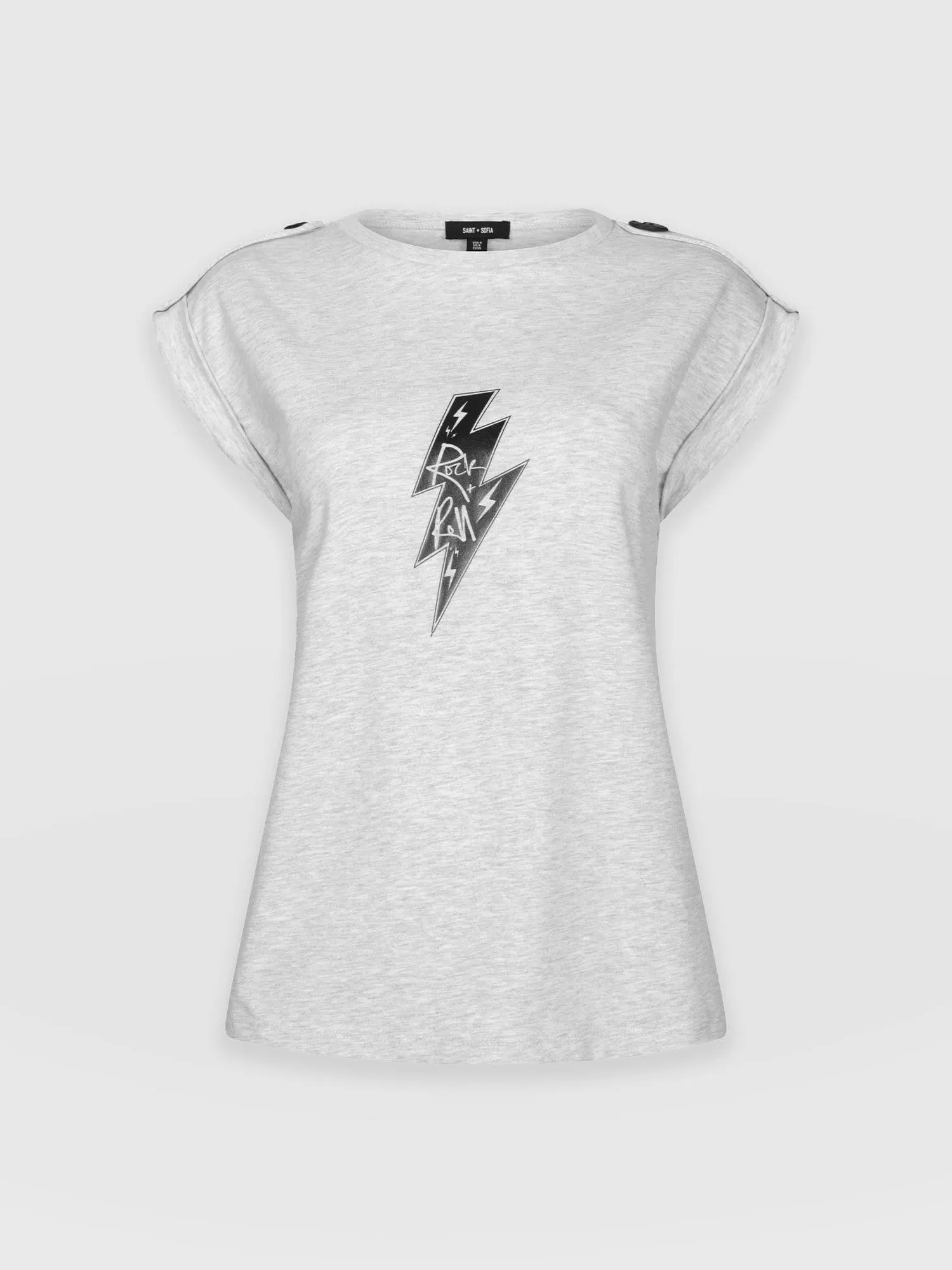 Turn Up Tee - Grey Rock N Roll