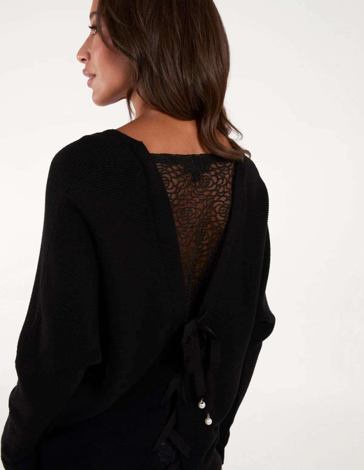 V Neck Ribbed Jumper