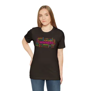 Winners T-shirt | Success Champion Hard working People | Accomplishment Inspirational Words Achiever T-shirt