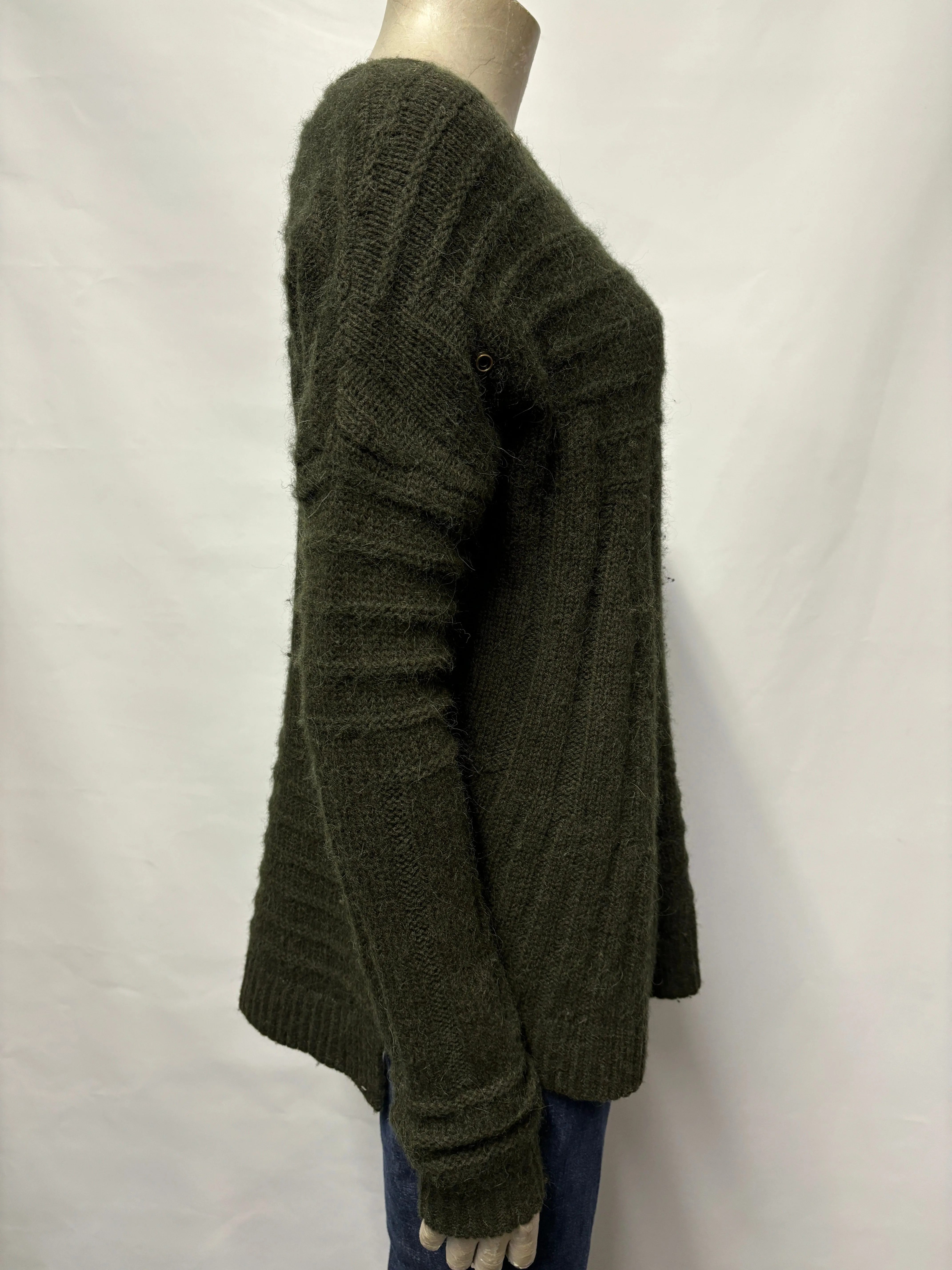 Zadig and Voltaire Green Knitted Jumper Small