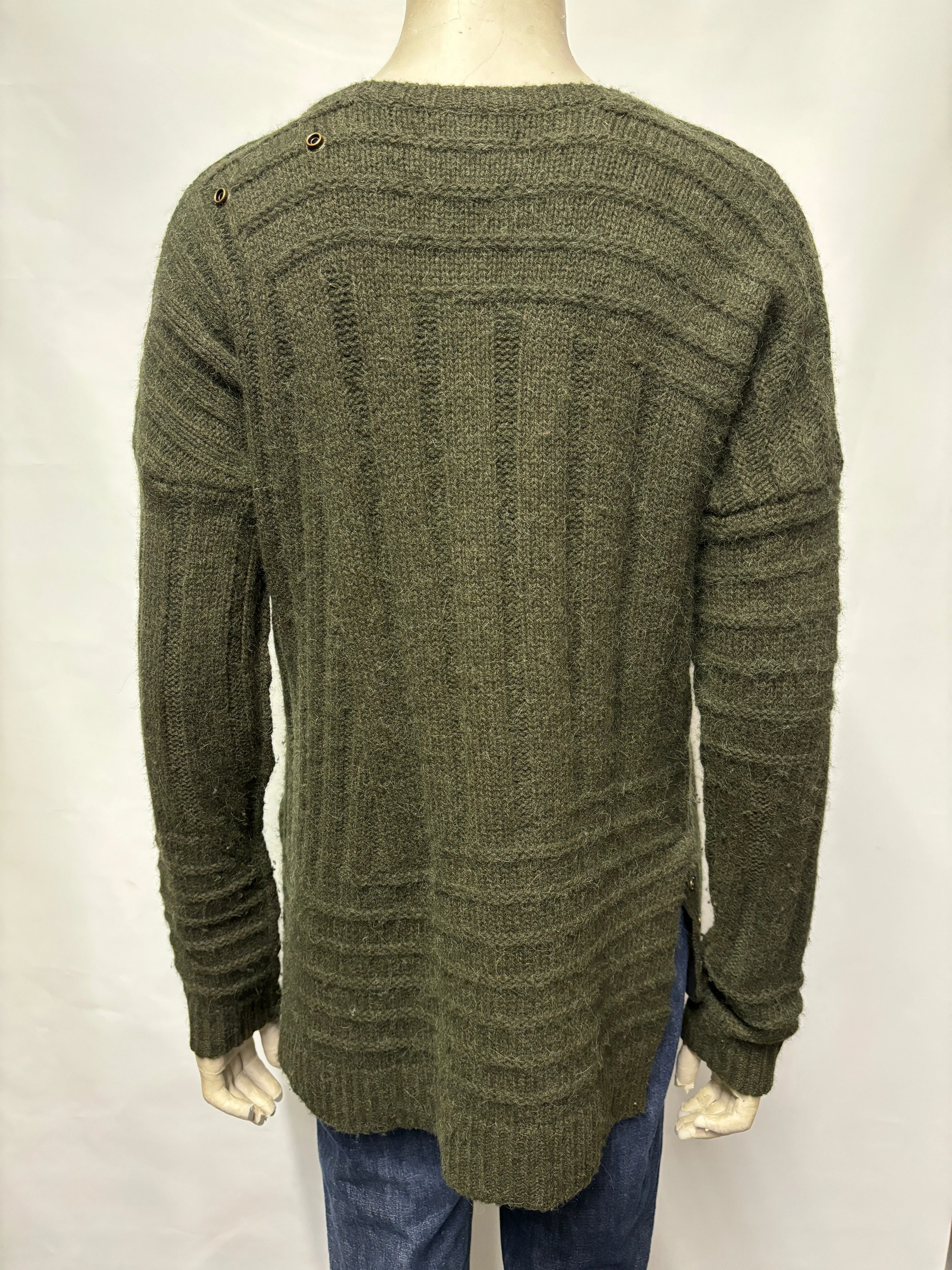Zadig and Voltaire Green Knitted Jumper Small