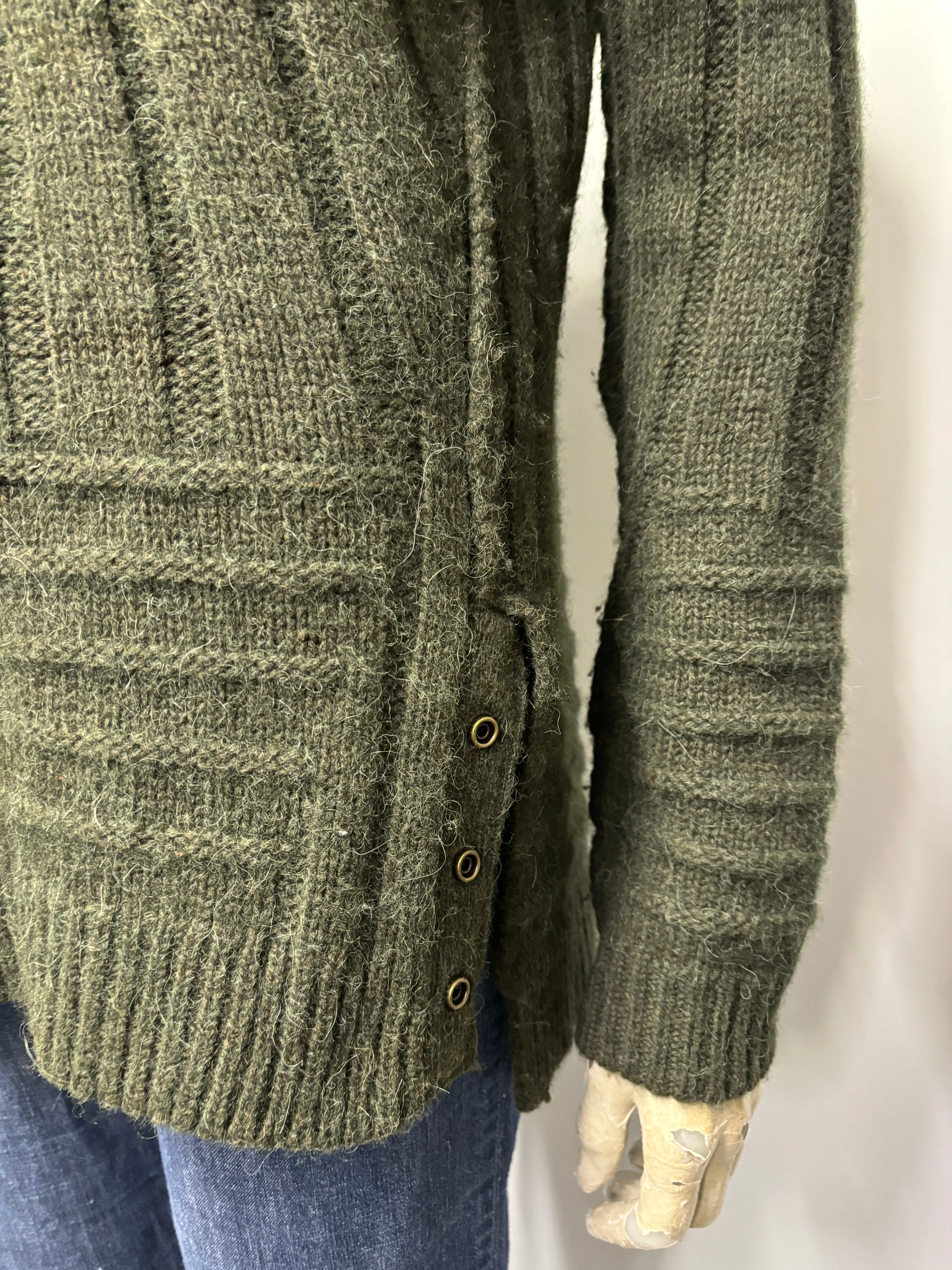 Zadig and Voltaire Green Knitted Jumper Small