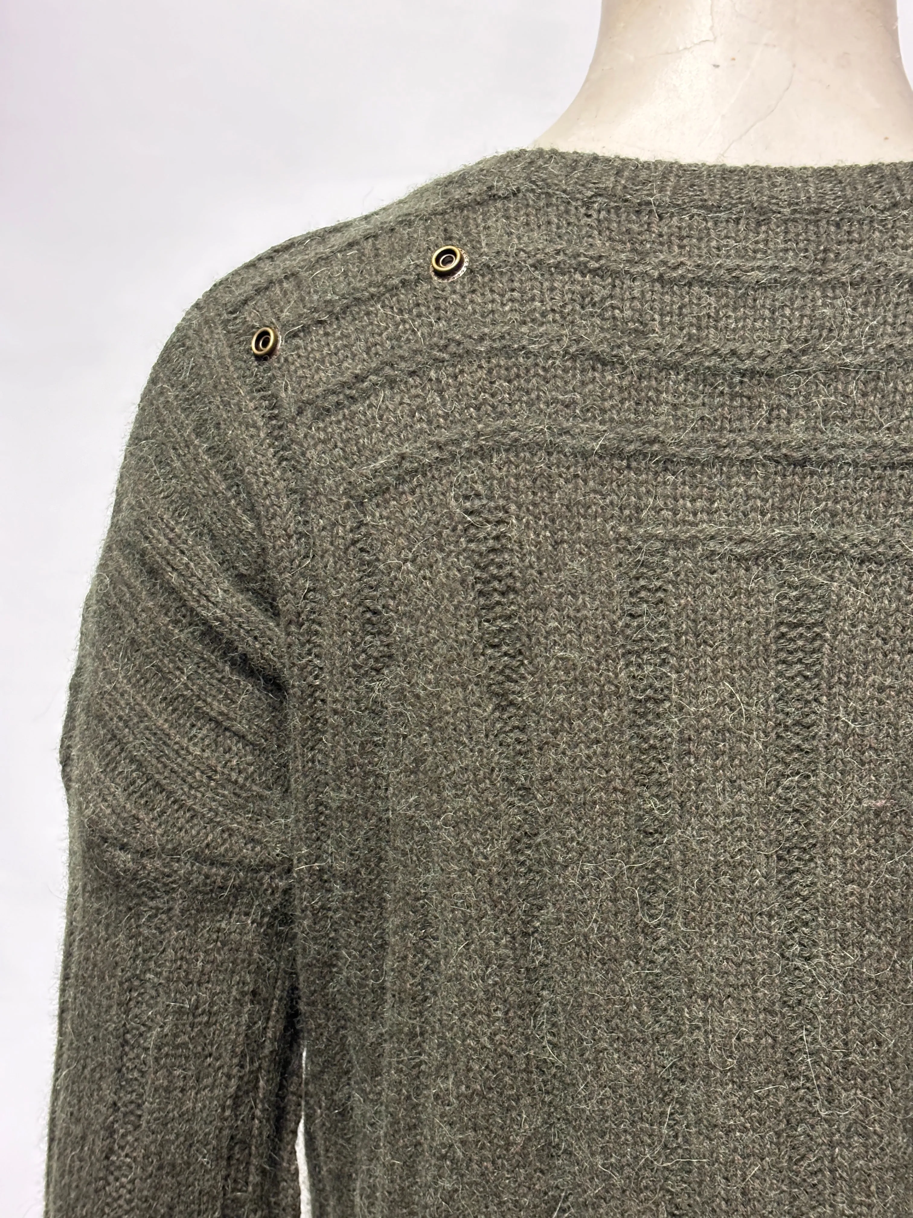 Zadig and Voltaire Green Knitted Jumper Small